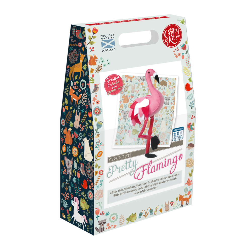 Crafty Kit Company - Pretty Flamingo Sewing Kit