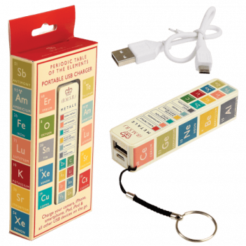 Rex Portable USB charger - Periodic Table