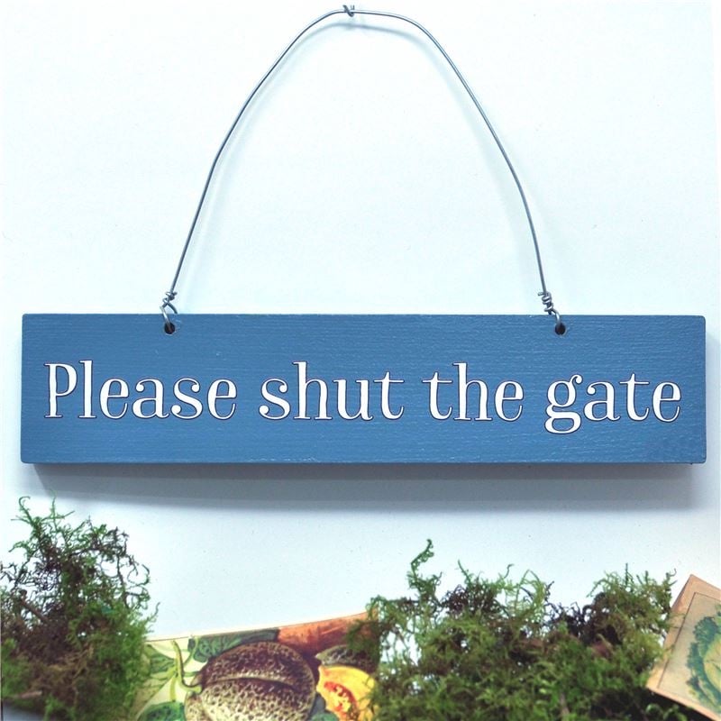 Angelic Hen - Please shut the gate (grey only)