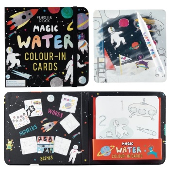 Floss & Rock Magic Water Colour-In Cards - Space