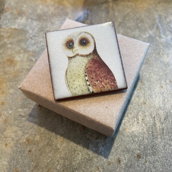 Stockwell Ceramics Brooch - Owl