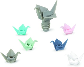 Umbra - Origami Wine Glass Charms and Bottle Stopper