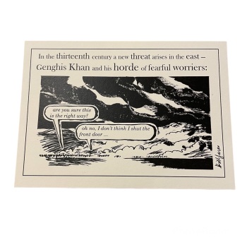 Bill Jones postcard - Genghis Khan