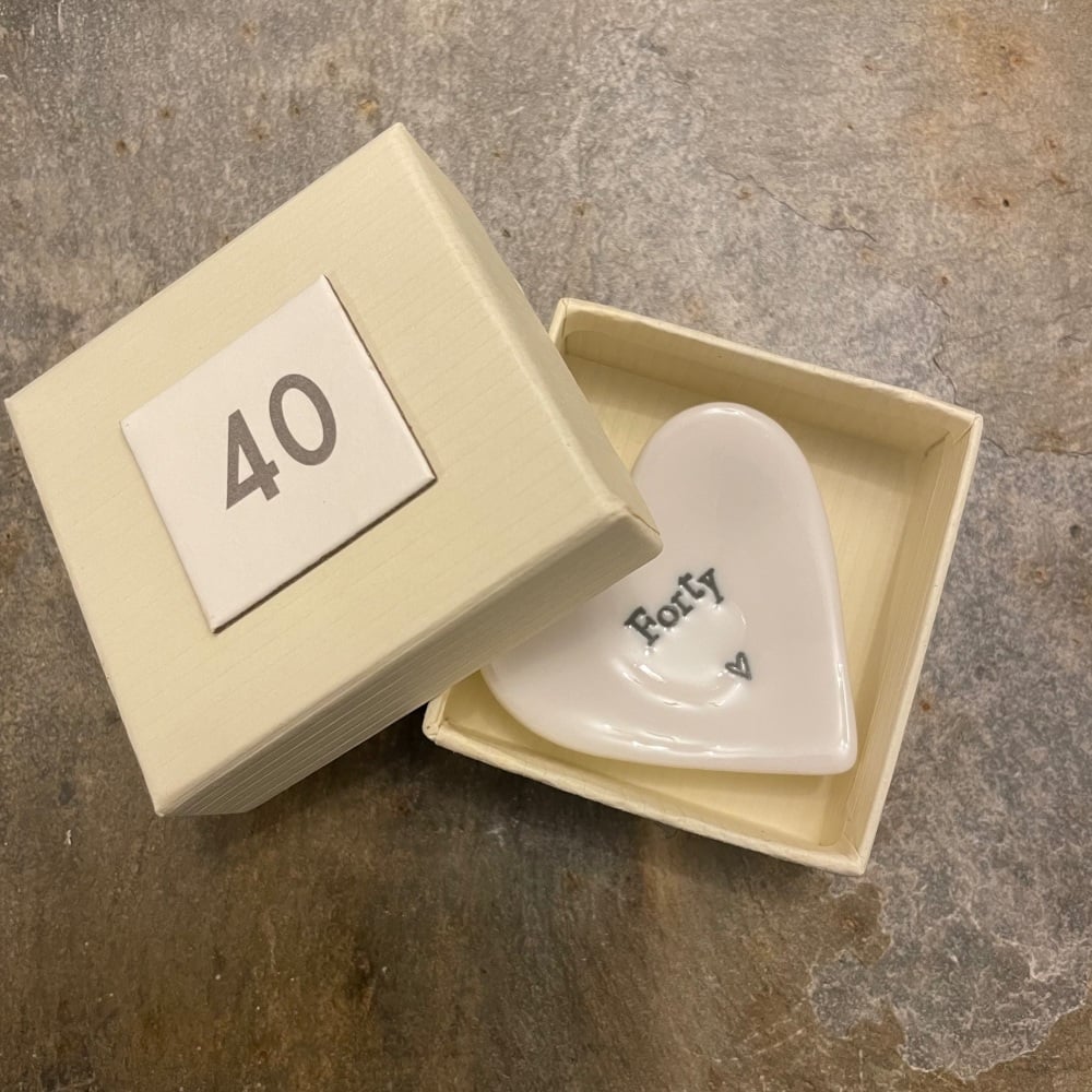 East of India Boxed Small Heart Dish - 