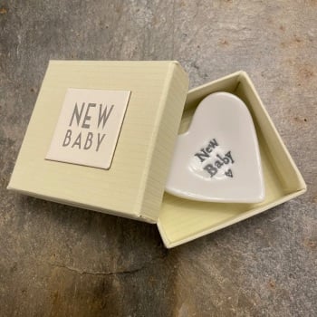 East of India Boxed Small Heart Dish - New Baby
