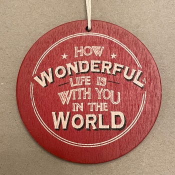 East of India Hanger - How wonderful life is with you in the world