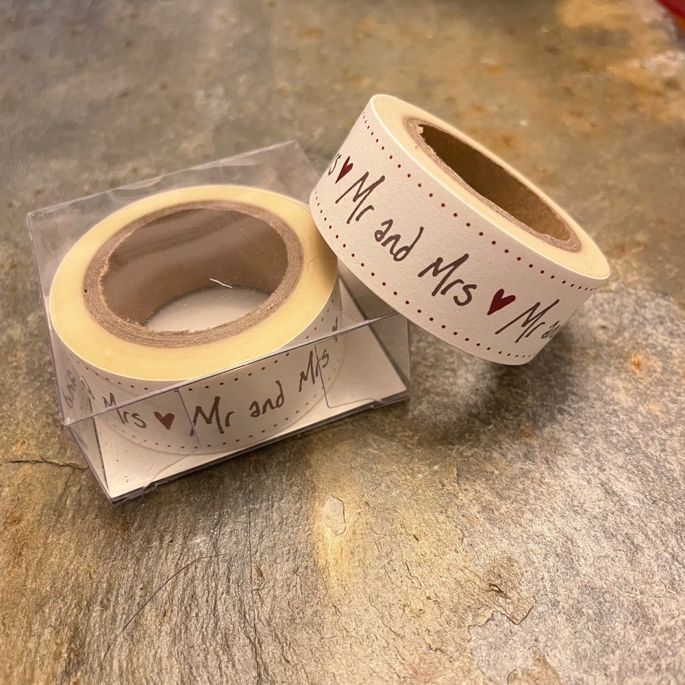 East of India Paper Tape - Mr and Mrs