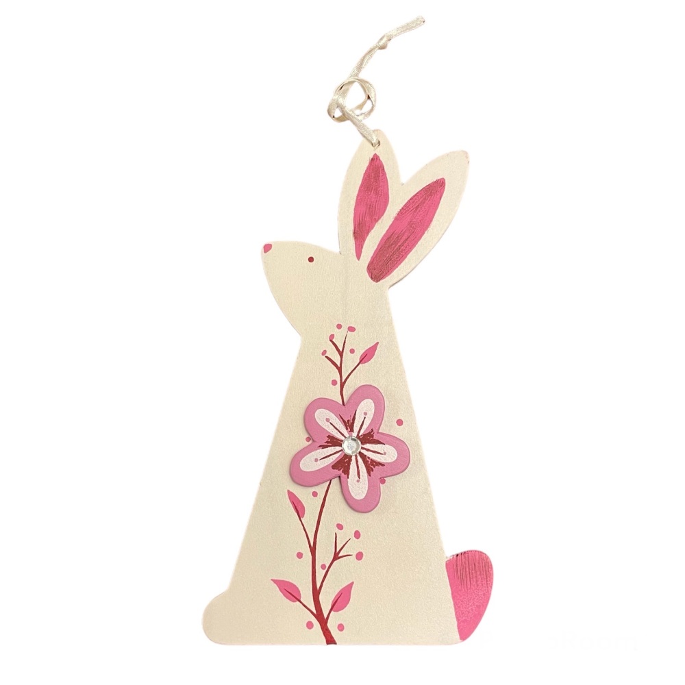 Easter - Bunny with painted detail and sparkly decoration