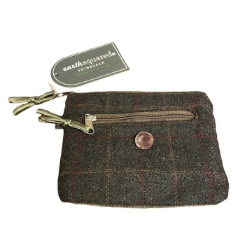 Earth Squared small tweed purse - Green