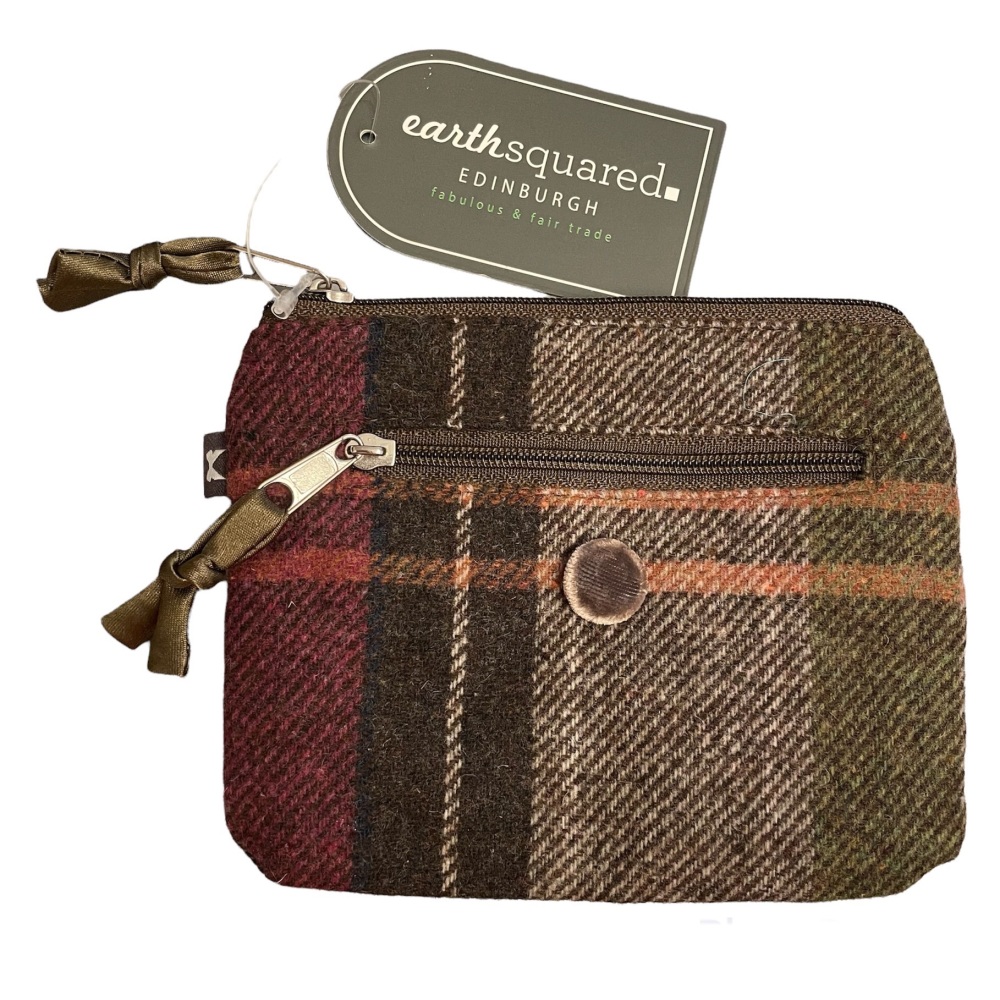 Earth Squared small tweed purse - Green