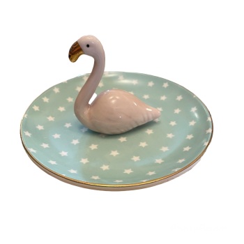 SALE!  Was £8.99, now £6.99 (unboxed) Sass and Belle Trinket Dish - Flamingo