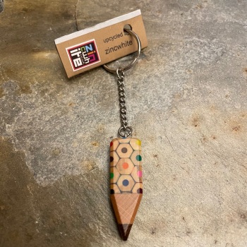 Zinc White - Pencil keyring