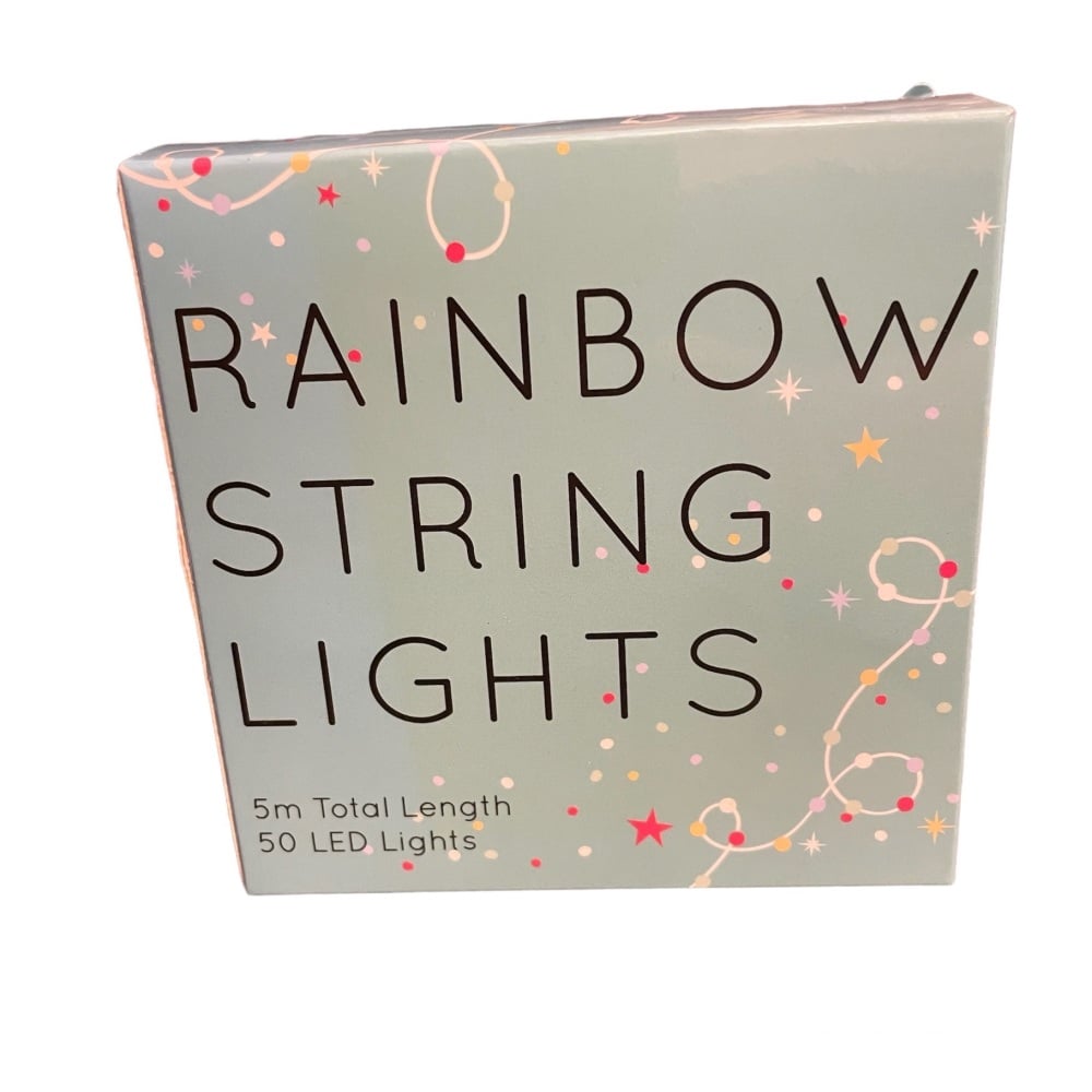 Lisa Angel Rainbow String Lights with remote control