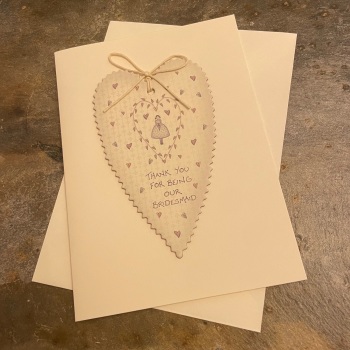 East of India cards - Thank you for being our bridesmaid