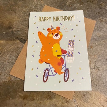 Ohh Deer - Happy Birthday (Bear on a bike!)