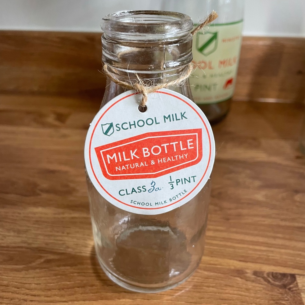 Rex - Glass School Milk Bottle (Large)
