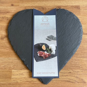 SALE!  WAS £15, NOW £12.99  Kitchencraft Artesa Serving Platter- Slate (Heart