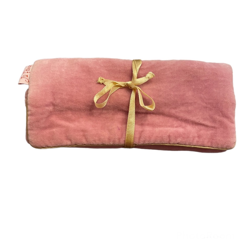 Lua Velvet Jewellery Roll - Dusky Pink