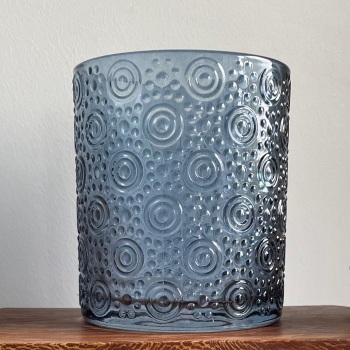 Satchville Gift Company Glass Jar - Blue Circles