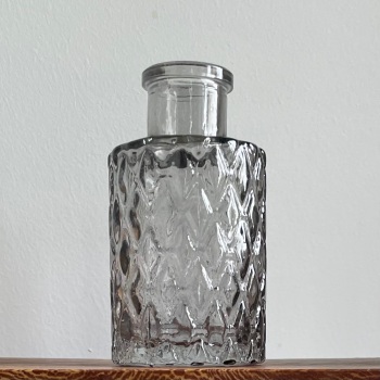 Satchville Gift Company Glass Vase - Grey Diamonds