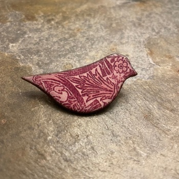 Stockwell Ceramics Brooch - Bird shape