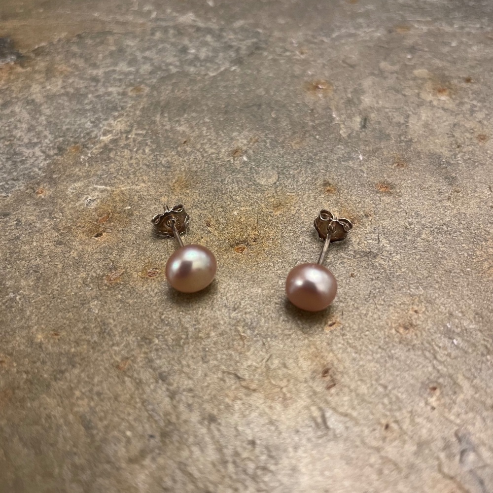 Lisa Angel Earrings - Rose Gold Flower Studs
