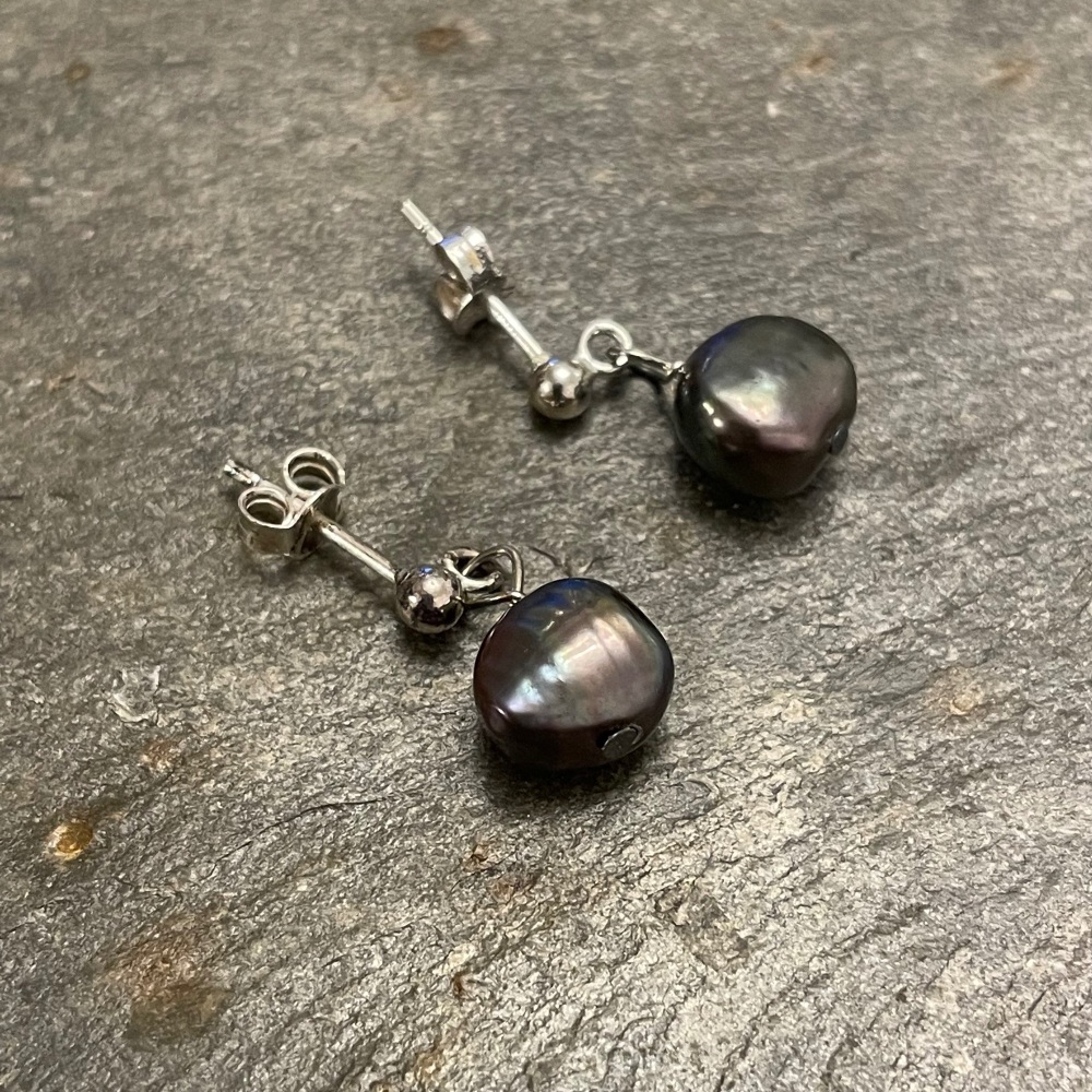 Pearl Drop Studs -