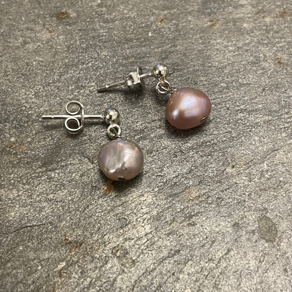 Pearl Drop Studs -