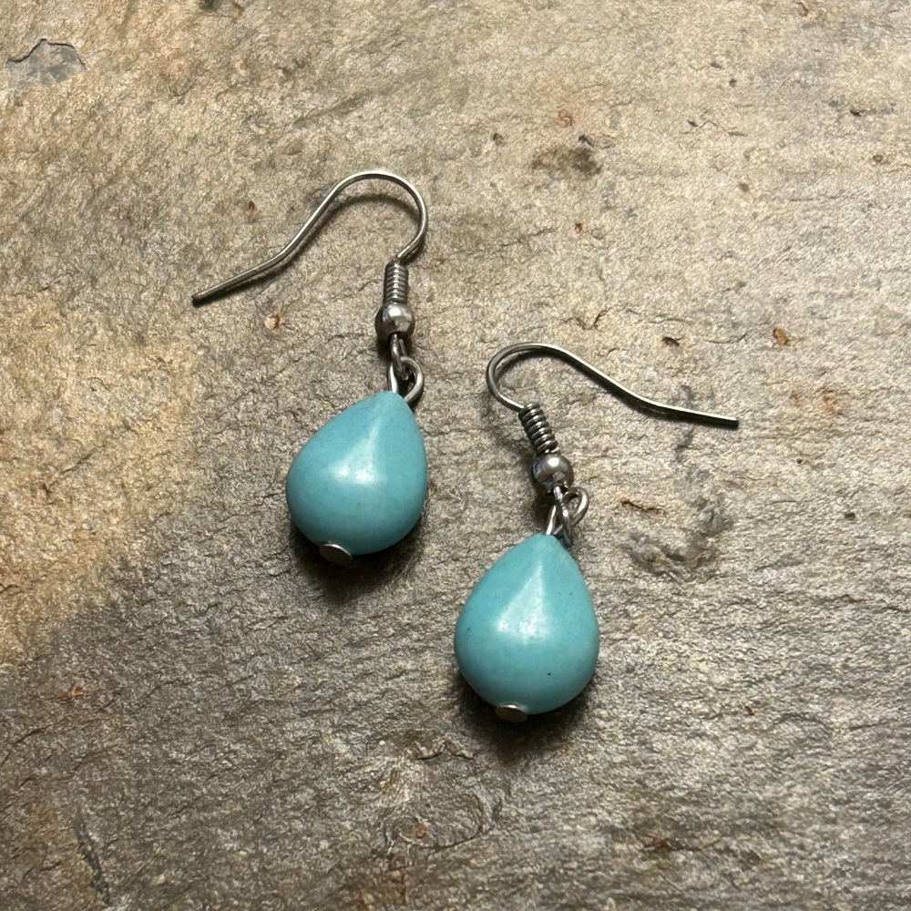 Turquoise hot sale teardrop earrings