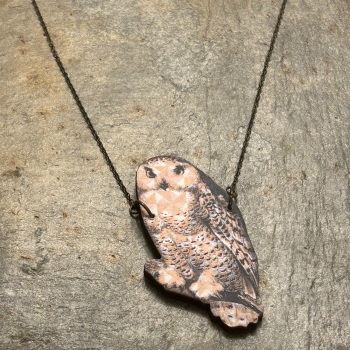 Arty Smarty Necklace - Tawny Owl