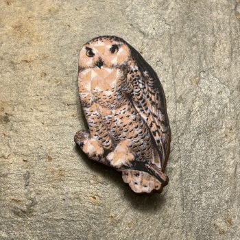 Arty Smarty Brooch - Tawny Owl