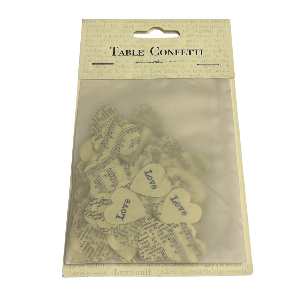 East of India Table Confetti - Horseshoe/Just Married