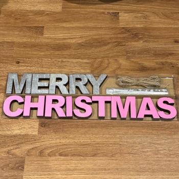 SALE! WAS £10, NOW HALF PRICE £5 Heaven Sends Merry Christmas Garland (Hand Painted)
