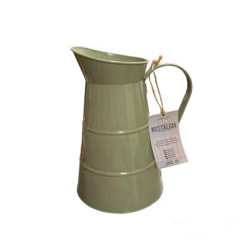 Sage green enamel jug - 2.3 litres capacity