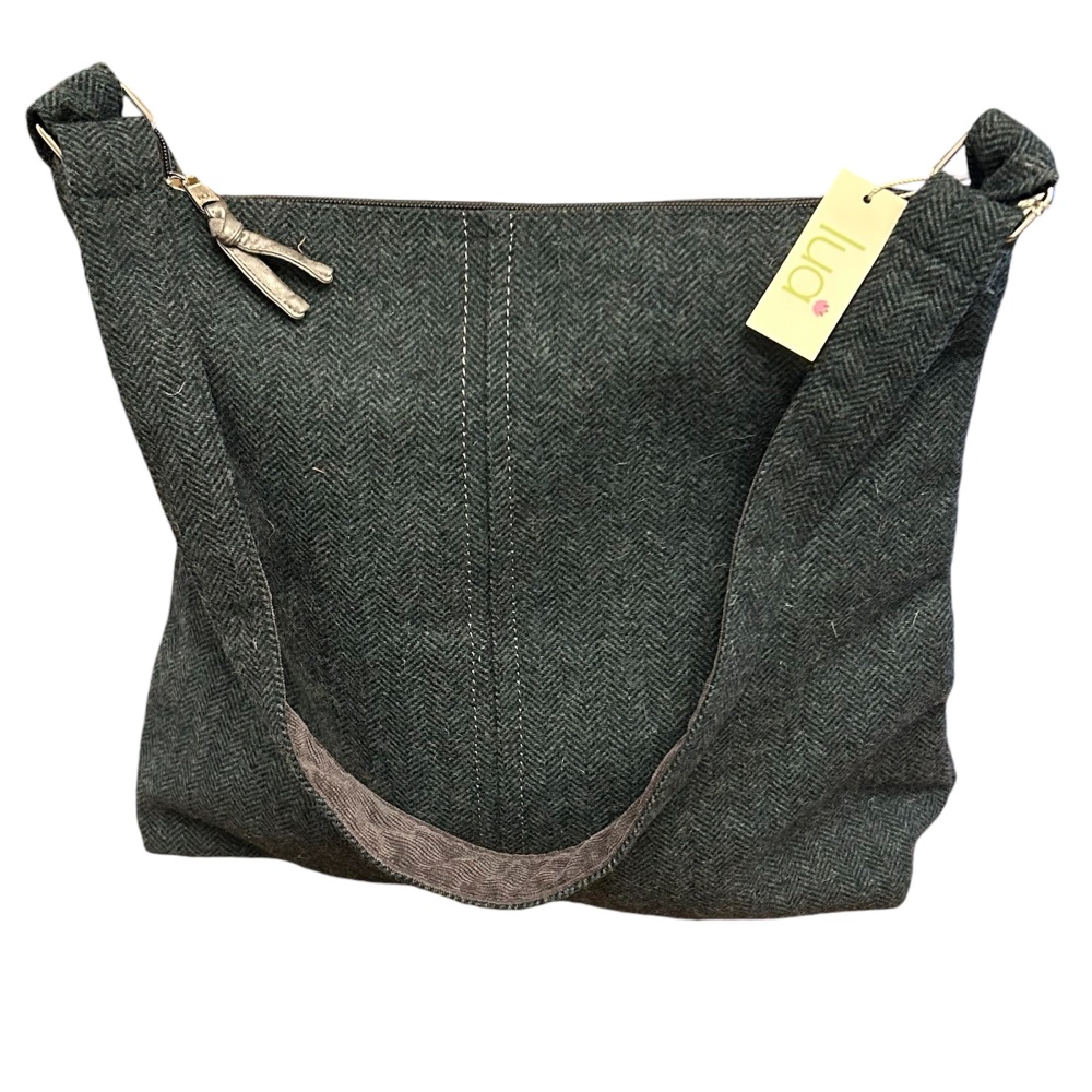 Lua Tweed Shoulder Bag - Blue 