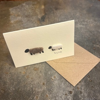 Penny Lindop Mini Card - Two Sheep