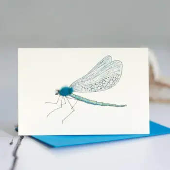 Penny Lindop Mini Card - Dragonfly