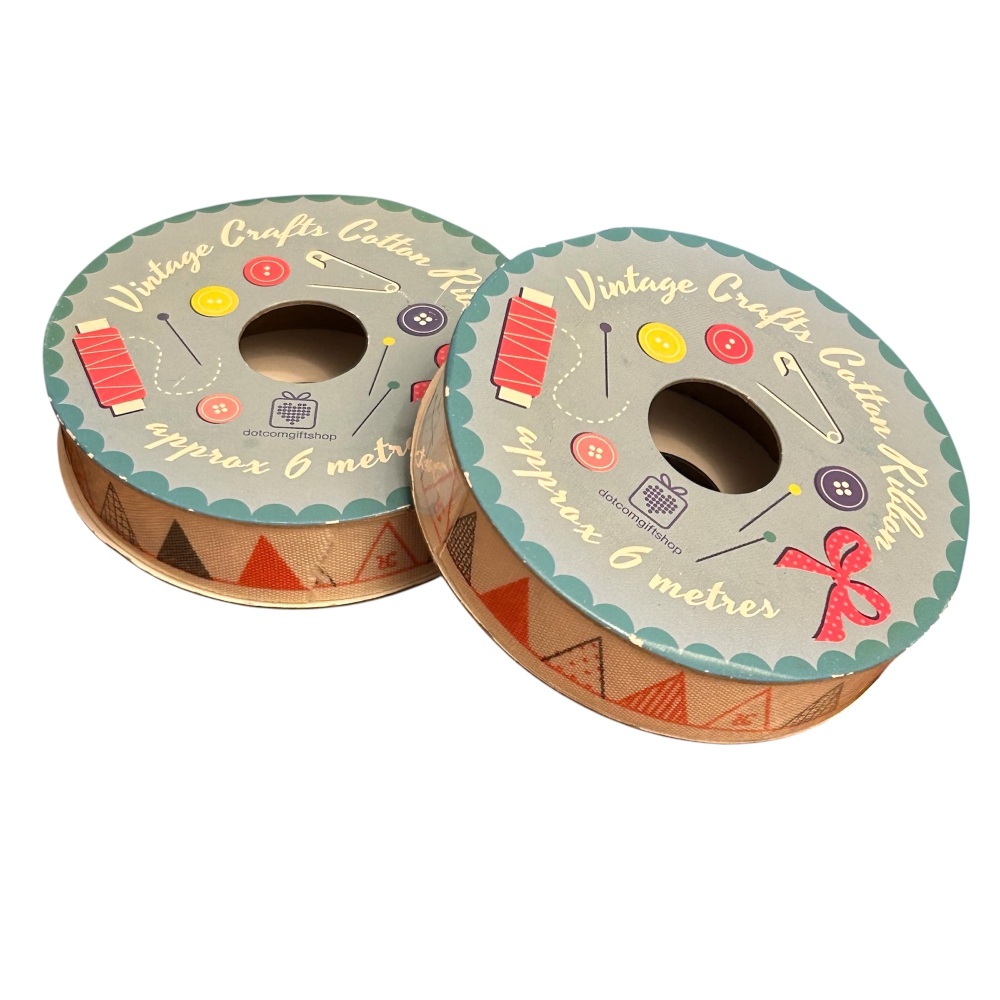 Rex - Vintage style craft cotton ribbon:  Bunting