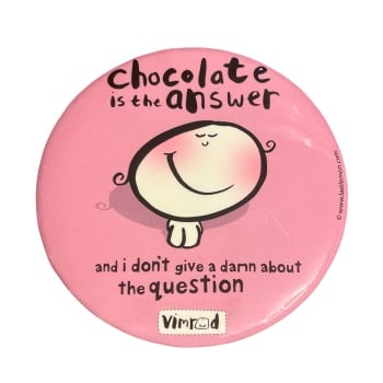 Half Moon Bay - Handbag Mirror:  Chocolate is the Answer...