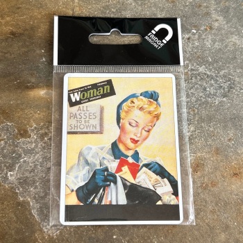 Half Moon Bay Fridge Magnet - Woman Magazine