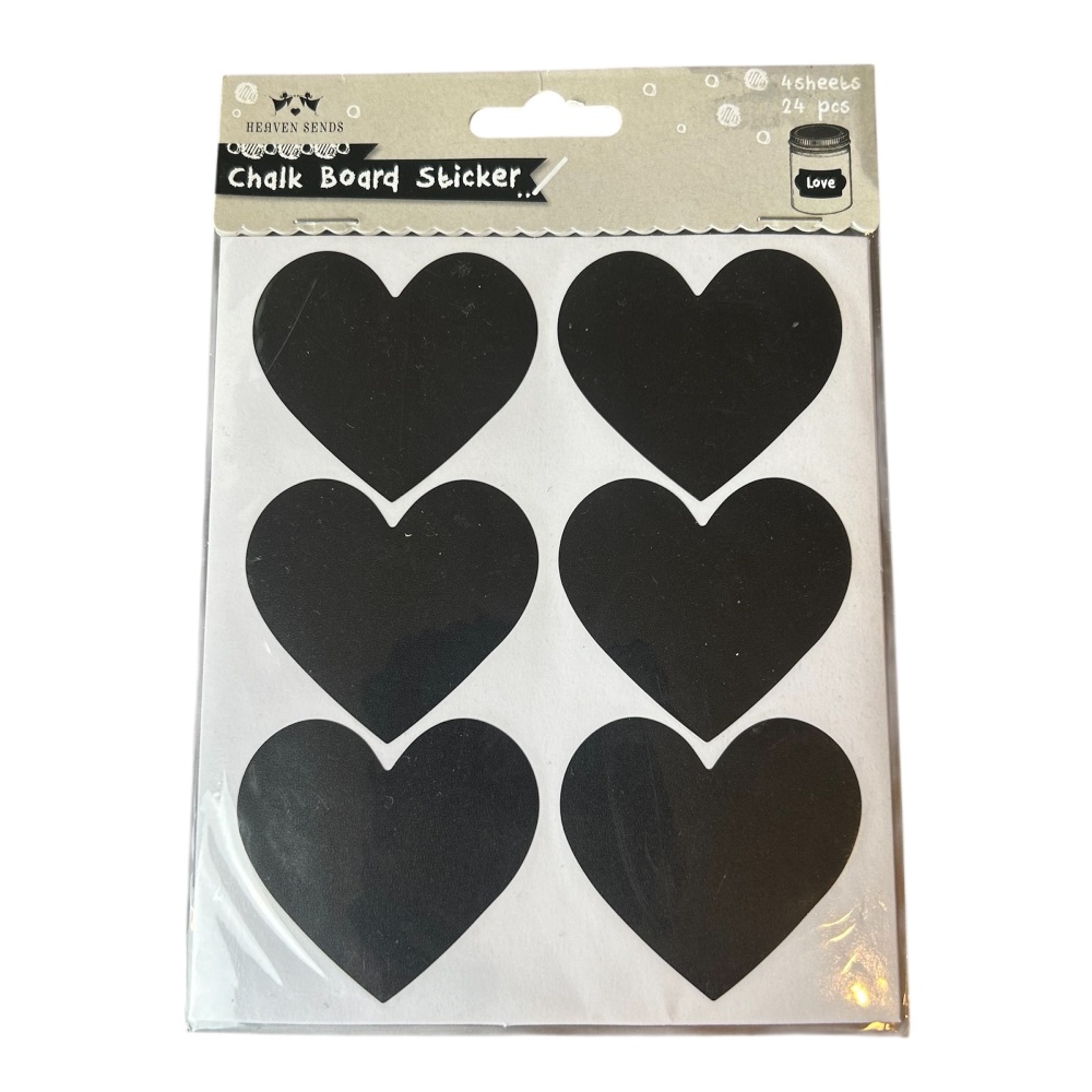 Heaven Sends - Set of 24 ChalkBoard Stickers (assorted shapes)