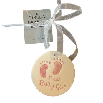 Ceramic New Baby Decoration (Girl)