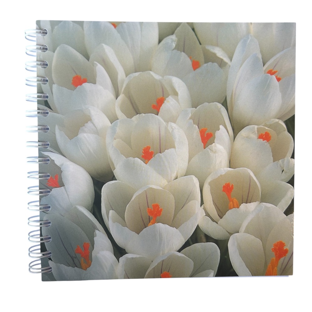 Cranham Publications - Square Notebook (White Crocus)