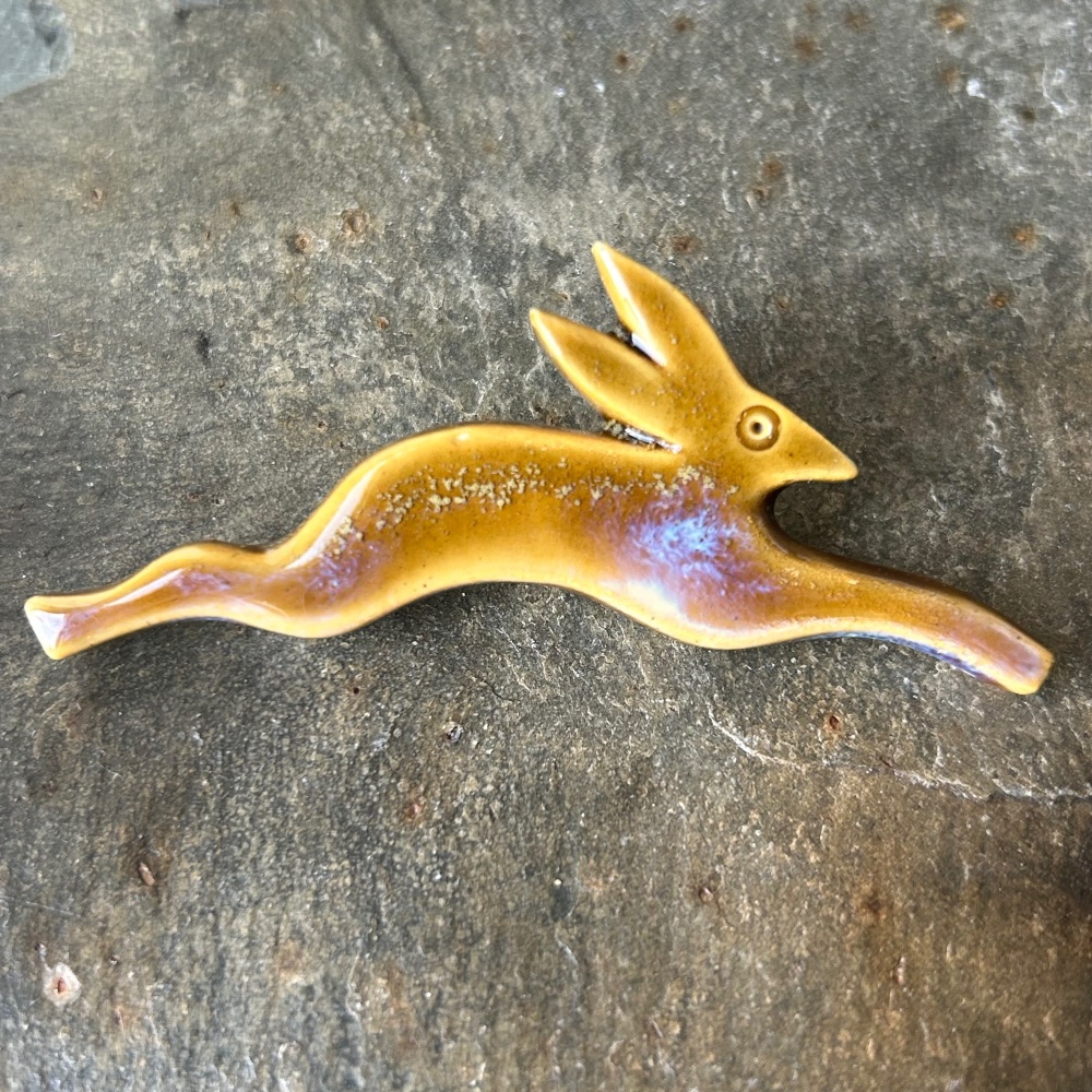 Andrew Major Brooch - Leaping Hare