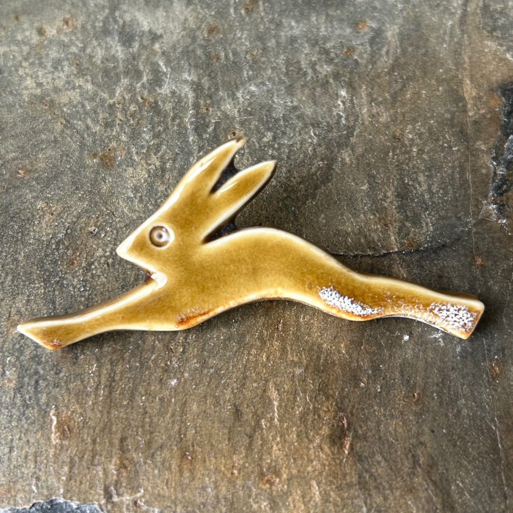 Andrew Major Brooch - Leaping Hare