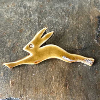 Andrew Major Brooch - Leaping Hare