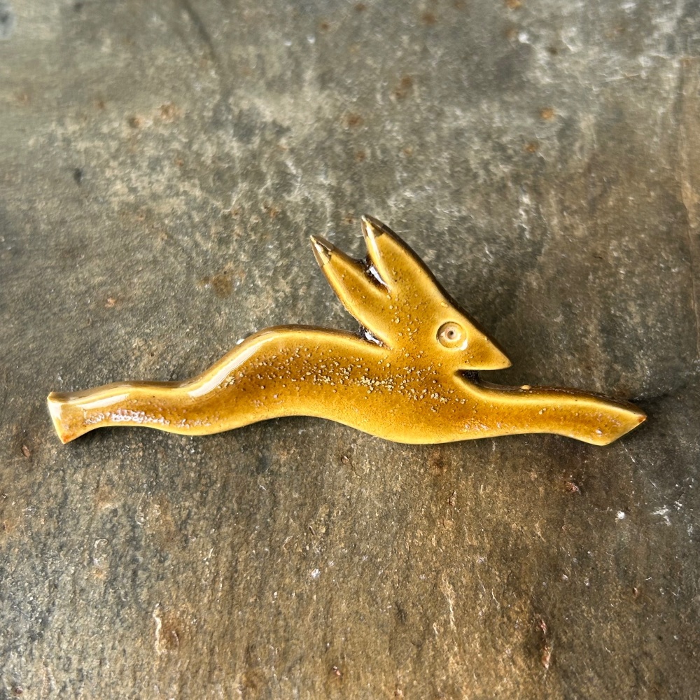 Andrew Major Brooch - Leaping Hare