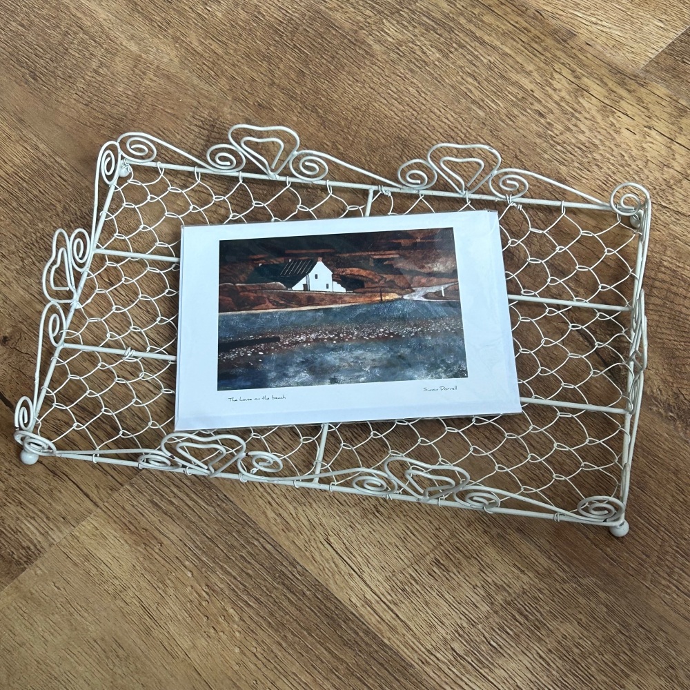 Metal/Wire Tray - Cream