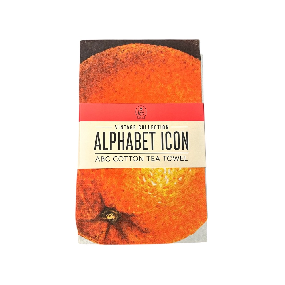 Designed in Colour Alphabet Tea Towel - I is for Ink