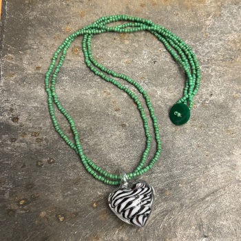 Glass Heart Necklace